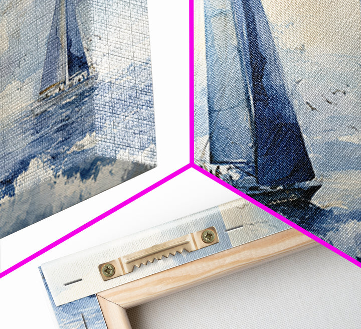 Honeymoon Coastal Sunset Framed Canvas Print, Wedding Art, Statement Artwork, Living Room Decor, Romance, Custom Portrait, WED-2x1-13
