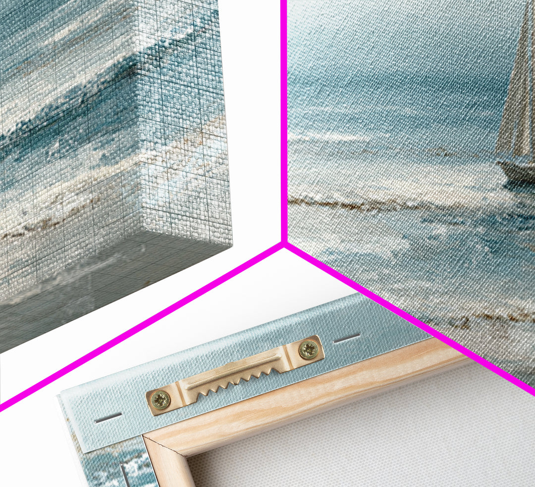 Honeymoon Coastal Sunset Framed Canvas Print, Wedding Art, Statement Artwork, Living Room Decor, Romance, Custom Portrait, WED-2x1-37