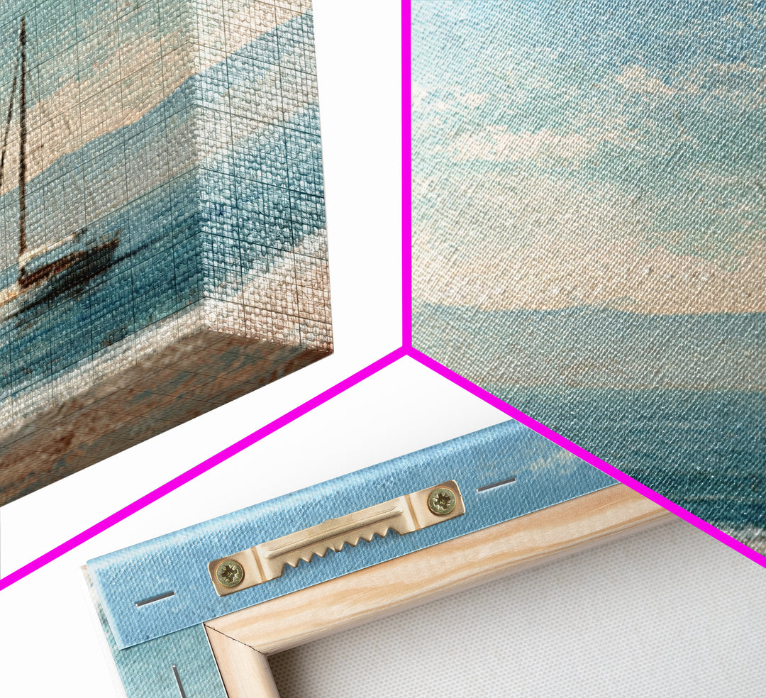Honeymoon Coastal Sunset Framed Canvas Print, Wedding Art, Boho Decor, Living Room Decor, Fine Art, Romance, Art Print, WED-2x3-25