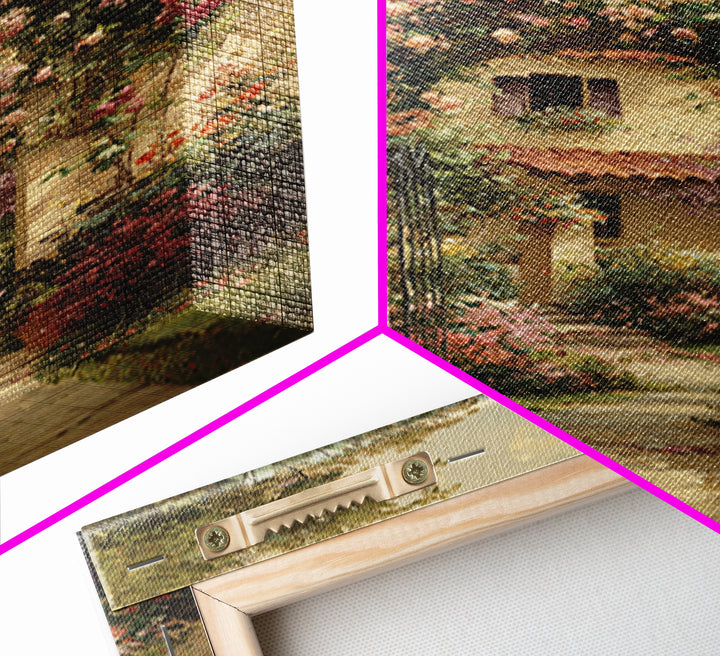 Romantic Garden Arch Covered Framed Canvas Print, Wedding Art, Modern Decor, Living Room Decor, Fine Art, Romance, Wedding Gift, WED-2x3-42