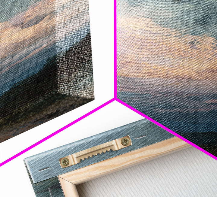 Blush Cloudscape with Dreamy Atmosphere Canvas Print, Wedding Art, Luxury Decor, Living Room Decor, Fine Art, Romance, WED-2x3-71