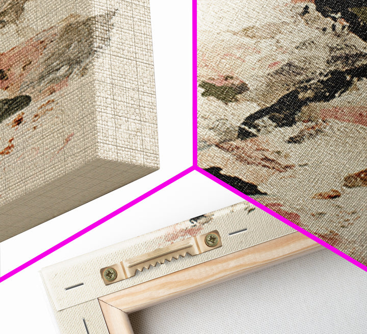 Lace Pattern Ivory Abstraction Canvas Print, Wedding Art, Wedding, Living Room Decor, Abstract Art, Romance, Wedding Guestbook, WED-2x3-99