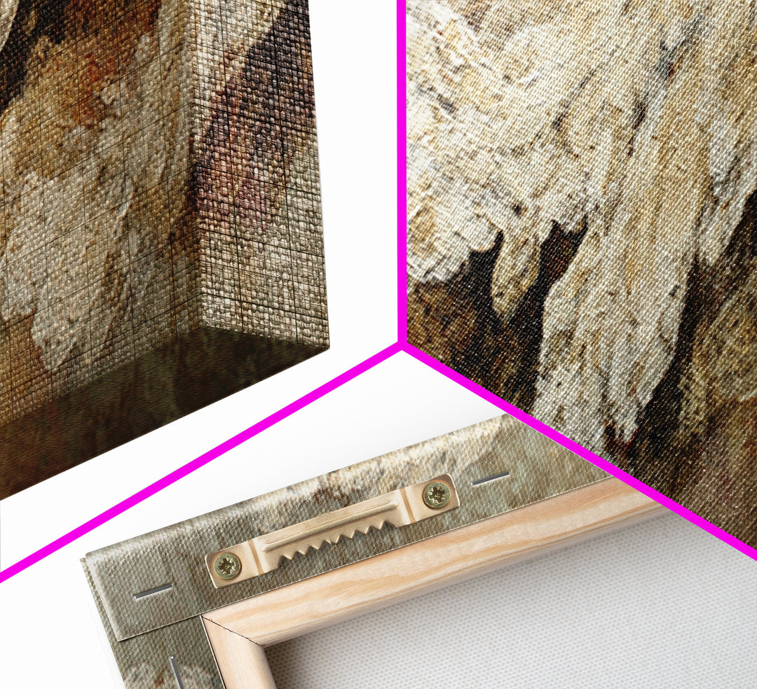 Bridal Veil Texture Abstract Framed Canvas Print, Wedding Art, Contemporary Art, Living Room Decor, Fine Art, Romance, WED-3x1-47