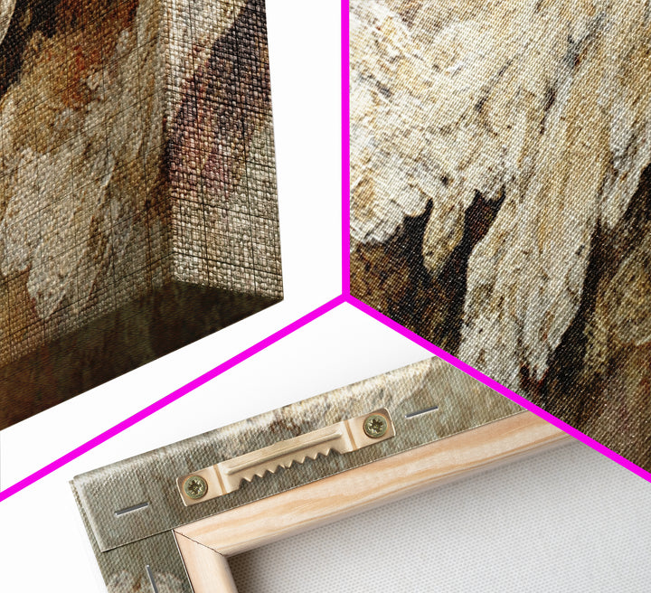 Bridal Veil Texture Abstract Framed Canvas Print, Wedding Art, Contemporary Art, Living Room Decor, Fine Art, Romance, WED-3x1-47