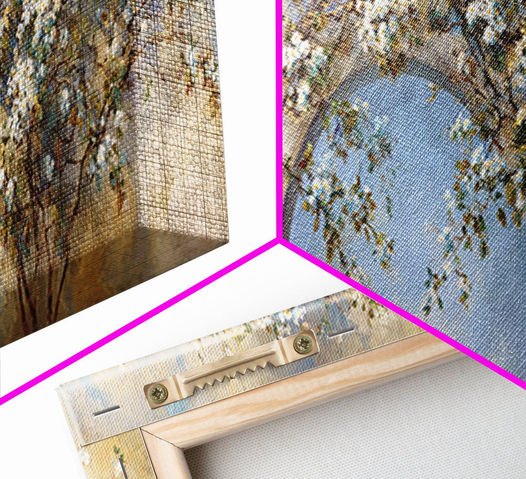 Romantic Garden Arch Covered Canvas Print, Wedding Art, Wedding Guest Book, Living Room Decor, Romance, Rustic Wedding, WED-3x1-50