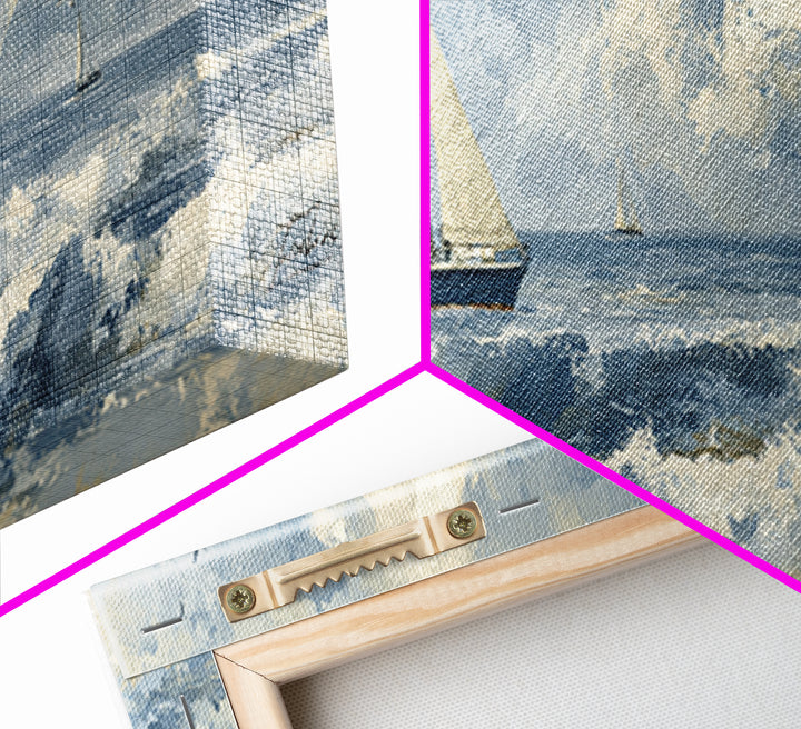 Honeymoon Coastal Sunset Framed Canvas Print, Wedding Art, Wedding Table Decor, Living Room Decor, Fine Art, Romance, WED-3x1-57