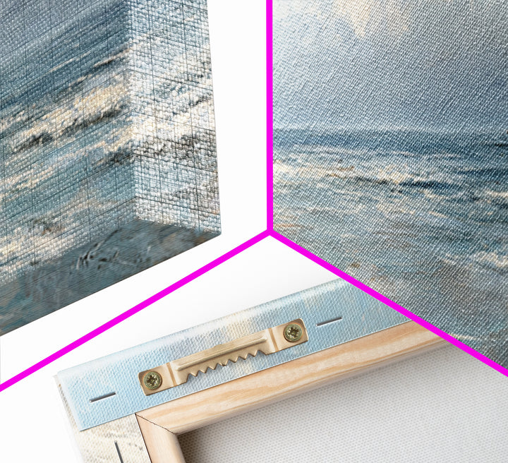 Honeymoon Coastal Sunset Framed Canvas Print, Wedding Art, Wedding Table Decor, Living Room Decor, Fine Art, Romance, WED-3x1-81