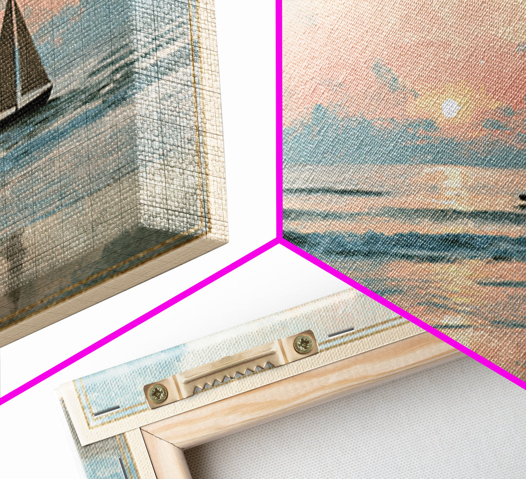Honeymoon Coastal Sunset Canvas Print, Wedding Art, Printable Art, Living Room Decor, Fine Art, Romance, Beach Wedding, WED-3x2-21