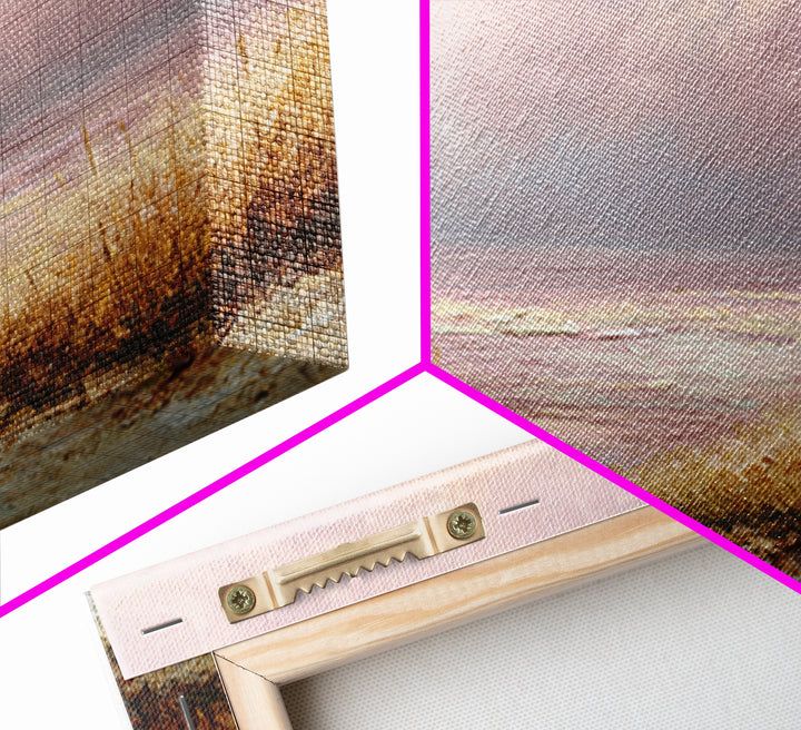 Blush Cloudscape with Dreamy Atmosphere Canvas Print, Wedding Art, Wedding Poster, Living Room Decor, Watercolor Art, Romance, WED-3x2-67
