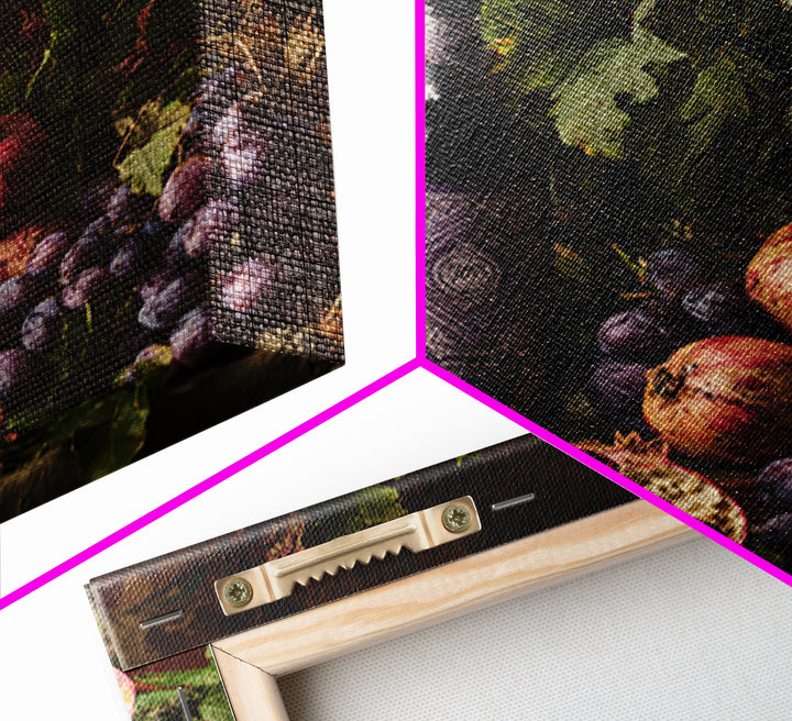 Pomegranate Figs and Red Wine Composition Canvas Print, Winery Art, Gallery Decor, Winery Decor, Fine Art, Vineyard, Wall Art, WIN-1x1-17