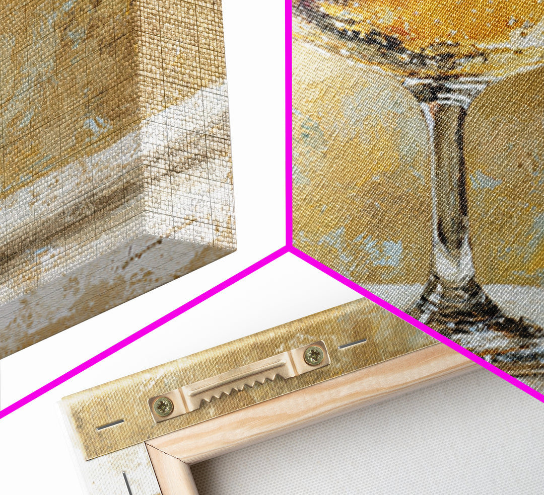 Champagne Coupe with Bubbles and Light Canvas Print, Winery Art, Kitchen Art, Winery Decor, Watercolor Art, Vineyard, WIN-1x1-19