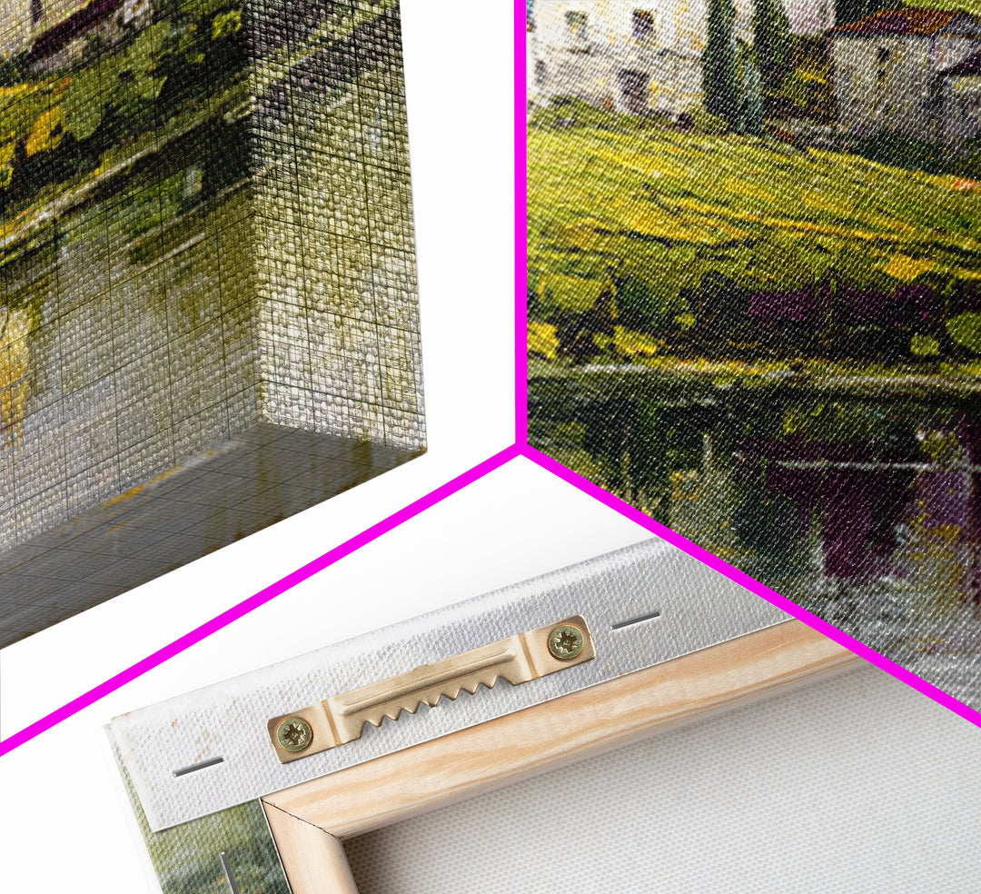 French Vineyard Hills Framed Canvas Print, Winery Art, Gallery Decor, Winery Decor, Fine Art, Vineyard, Wall Art, Home Decor, WIN-1x1-32