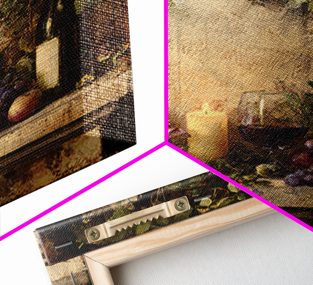Vineyard Gate with Climbing Roses Framed Canvas Print, Winery Art, Retro Wall Art, Winery Decor, Vineyard, Modern Decor, WIN-1x1-39