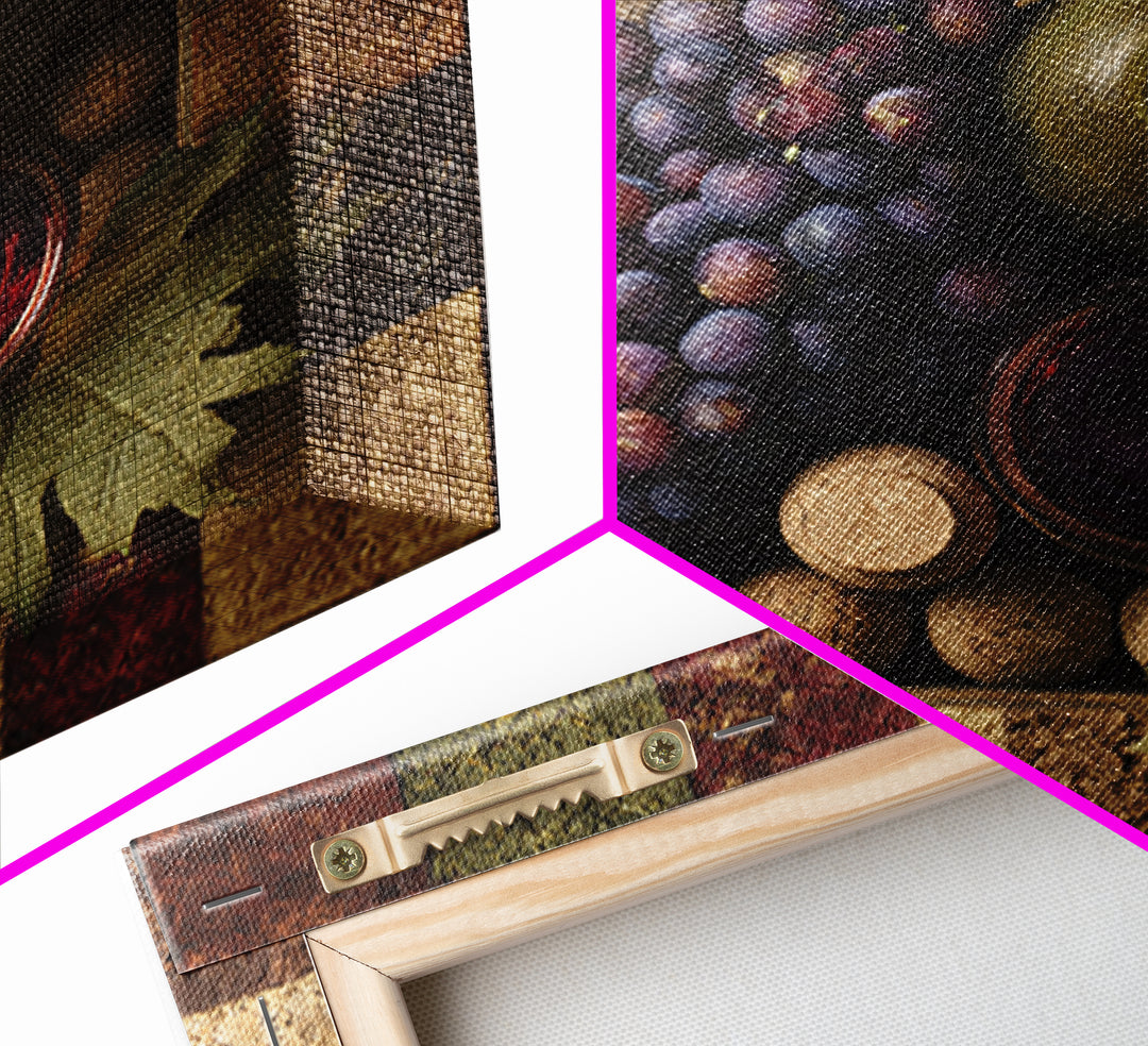 Corks Arranged as Geometric Pattern Canvas Print, Winery Art, Neutral Decor, Winery Decor, Fine Art, Vineyard, Home Decor, WIN-1x1-90