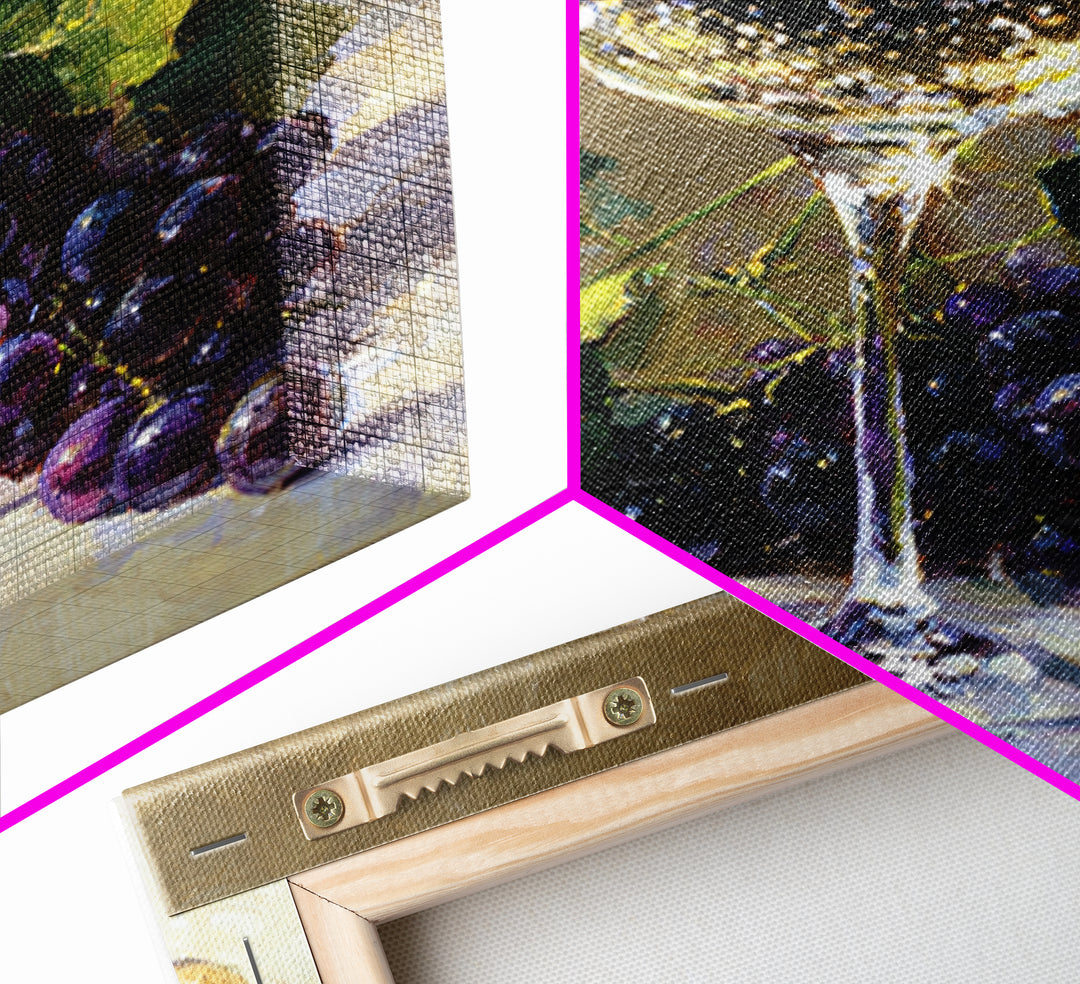 Champagne Coupe with Bubbles and Light Canvas Print, Winery Art, Room Decor, Winery Decor, Fine Art, Vineyard, WIN-1x1-91