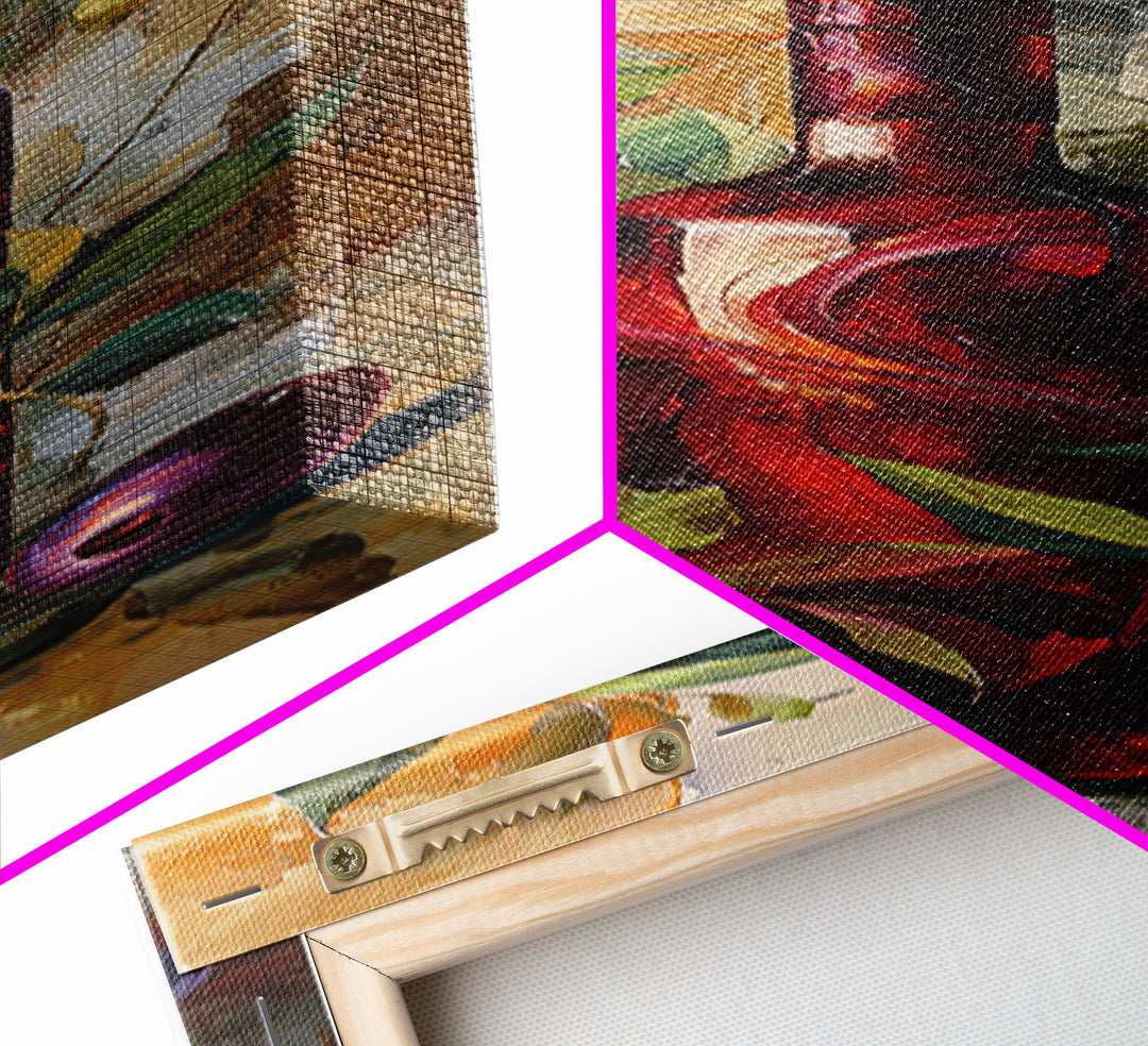 Red Wine Swirl Abstract Canvas Print, Winery Art, Cocktail Wall Art, Winery Decor, Abstract Art, Vineyard, Contemporary Art, WIN-1x3-67