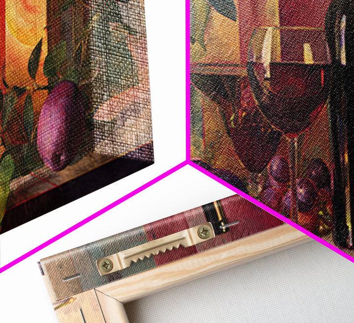 Red Wine Swirl Abstract Framed Canvas Print, Winery Art, Boho Decor, Winery Decor, Fine Art, Vineyard, Art Print, WIN-2x1-27