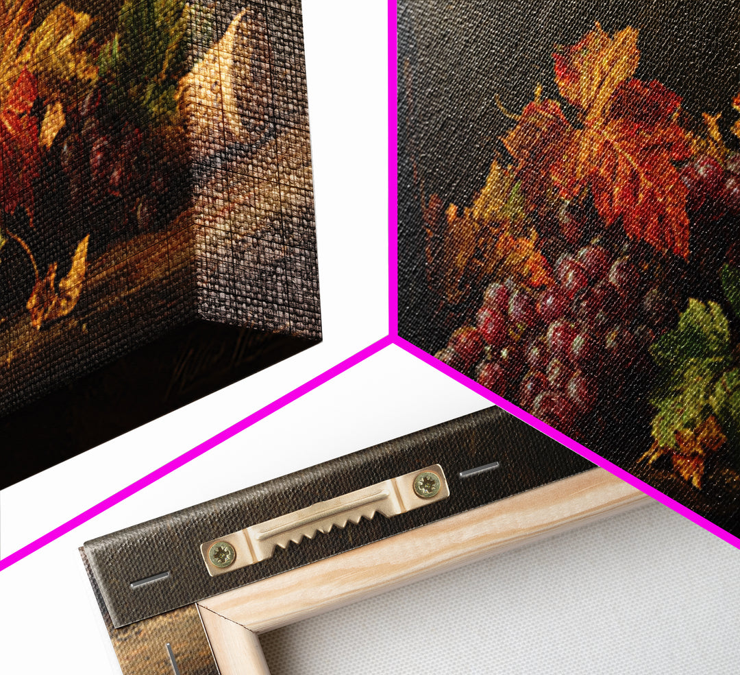 Vine Leaves Turning Autumn Red and Gold Canvas Print, Winery Art, Artwork, Winery Decor, Fine Art, Vineyard, Bar Decor, WIN-2x1-31