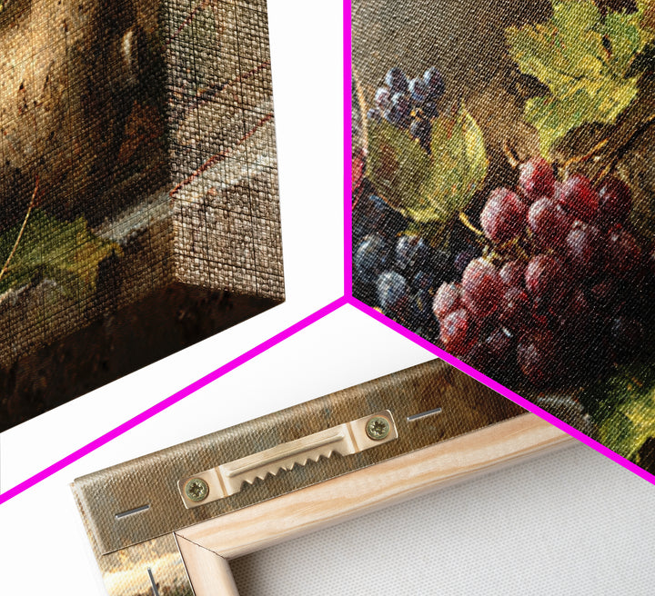 Wine Tasting Flight Rendered as Elegant Still Canvas Print, Winery Art, Painting, Winery Decor, Vineyard, Living Room Decor, WIN-2x1-78