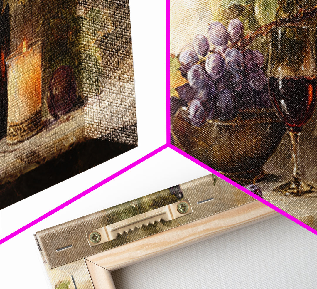 Grapevine Branch with Purple Grapes and Leaves Canvas Print, Winery Art, Wall Art Print, Winery Decor, Watercolor Art, Vineyard, WIN-2x1-93
