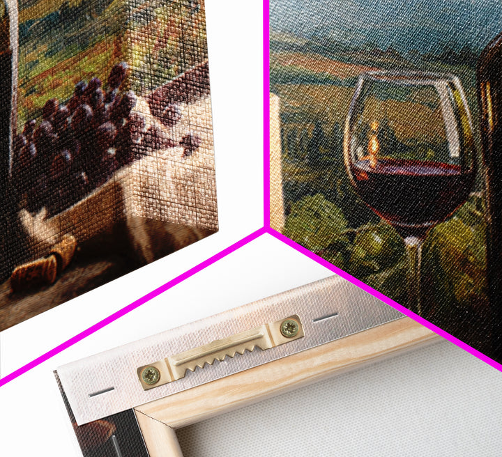French Vineyard Hills Canvas Print, Winery Art, Preppy Wall Art, Winery Decor, Fine Art, Vineyard, Statement Artwork, WIN-3x2-12