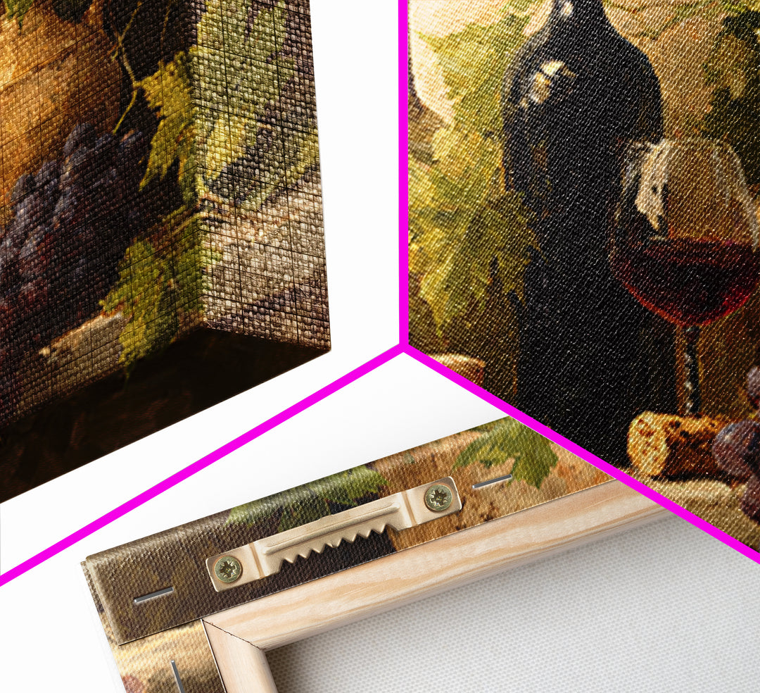 Corks Arranged as Geometric Pattern Canvas Print, Winery Art, Farmhouse Decor, Winery Decor, Abstract Art, Vineyard, Bar Art, WIN-3x2-22