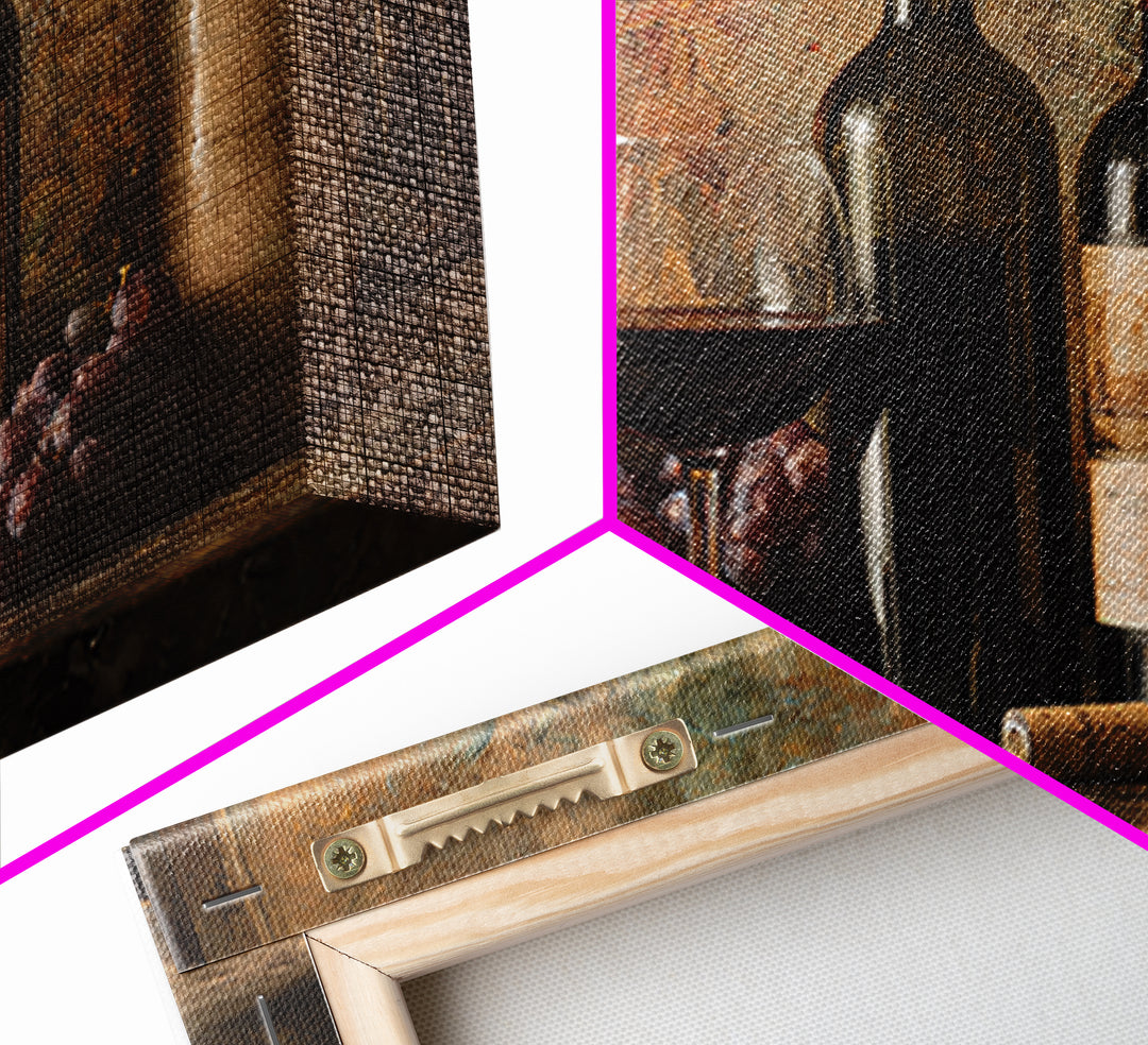 Burgundy Abstract with Gold Accents Canvas Print, Winery Art, Matisse Print, Winery Decor, Abstract Art, Vineyard, Luxury Decor, WIN-3x2-3