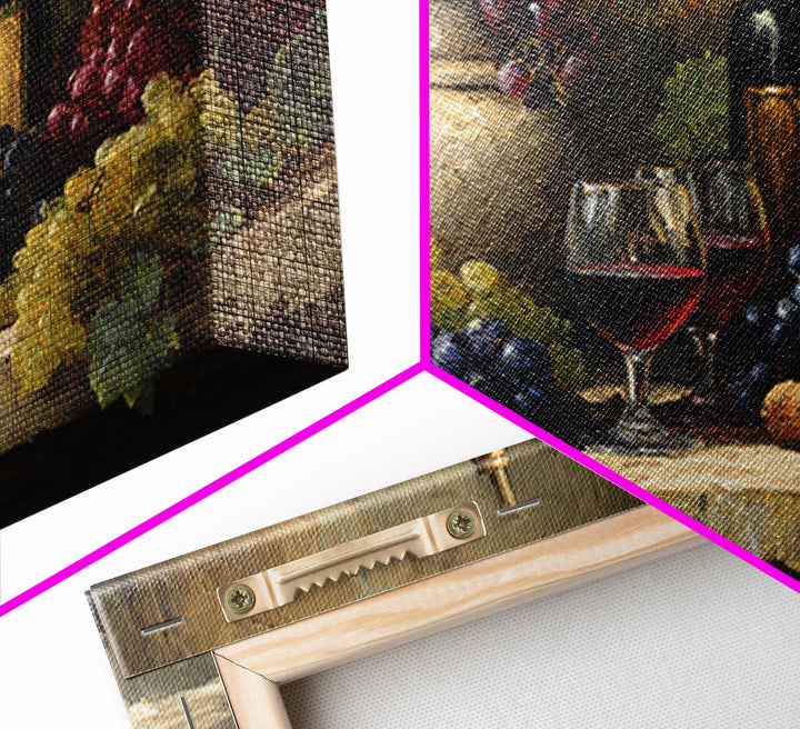 Italian Villa Vineyard Landscape Canvas Print, Winery Art, Gallery Decor, Winery Decor, Fine Art, Vineyard, Wall Art, WIN-3x2-48