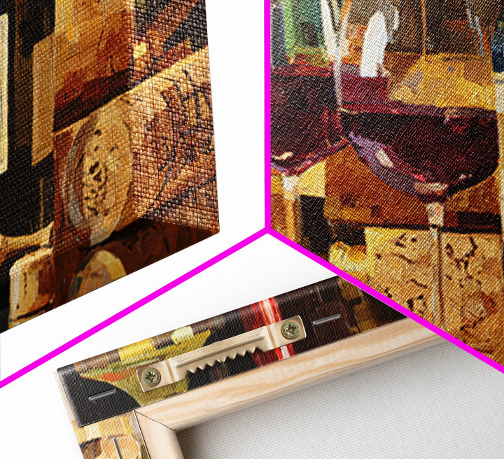Corks Arranged as Geometric Pattern Canvas Print, Winery Art, Landscape Art, Winery Decor, Fine Art, Vineyard, Room Decor, WIN-3x2-94