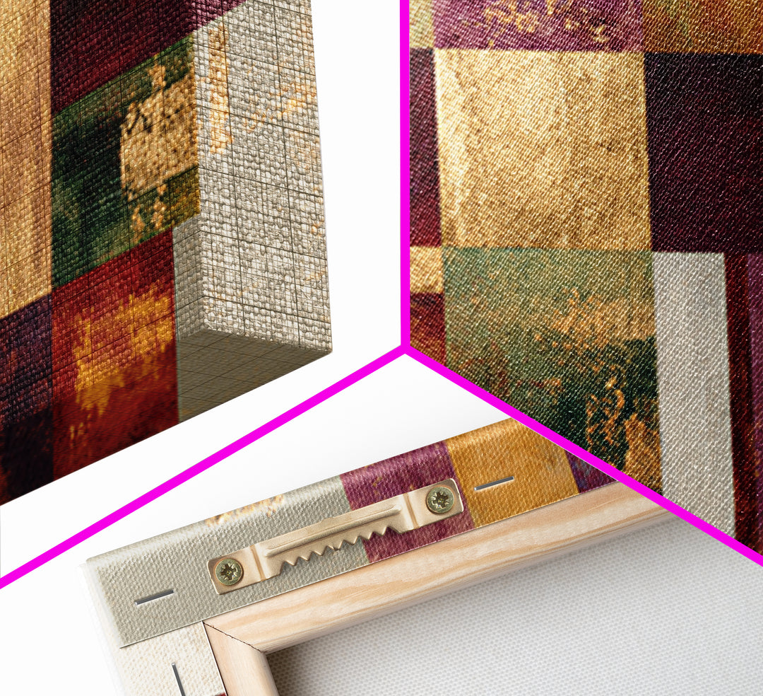 Burgundy Abstract with Gold Accents Framed Canvas Print, Winery Art, Artwork, Winery Decor, Abstract Art, Vineyard, Bar Decor, WIN-3x2-99