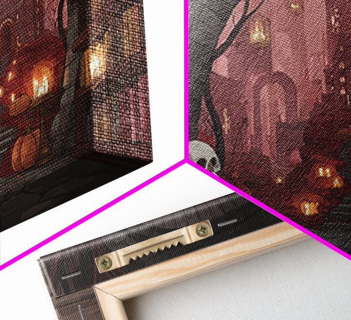 The Catacomb Library - Environmental Panorama, Gothic Home Decor, Landscape Wall Art, Canvas Print, Halloween Home Decor, Gothic Wall Art