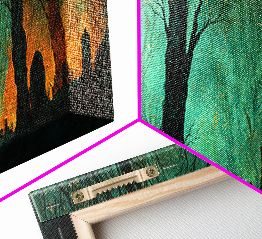 The Star-Seer Of Black Dunwich, Lovecraftian Wall Art, Extra Wide Wall Art, Canvas Print, Halloween Home Decor, Gothic Wall Art