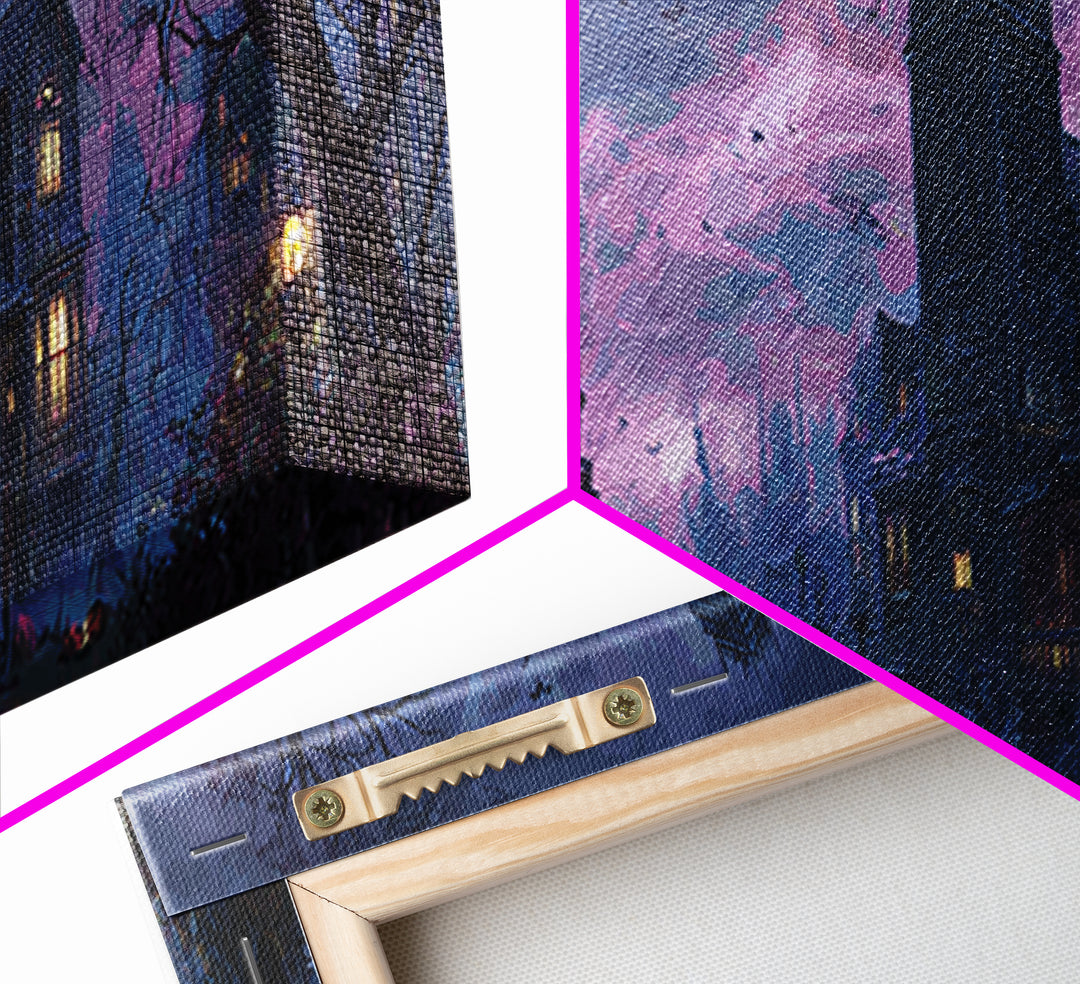 The Phantom Train To Kadath, Eldritch Wall Art, Extra Wide Wall Art, Canvas Print, Halloween Home Decor, Gothic Wall Art, Dark Fantasy Art