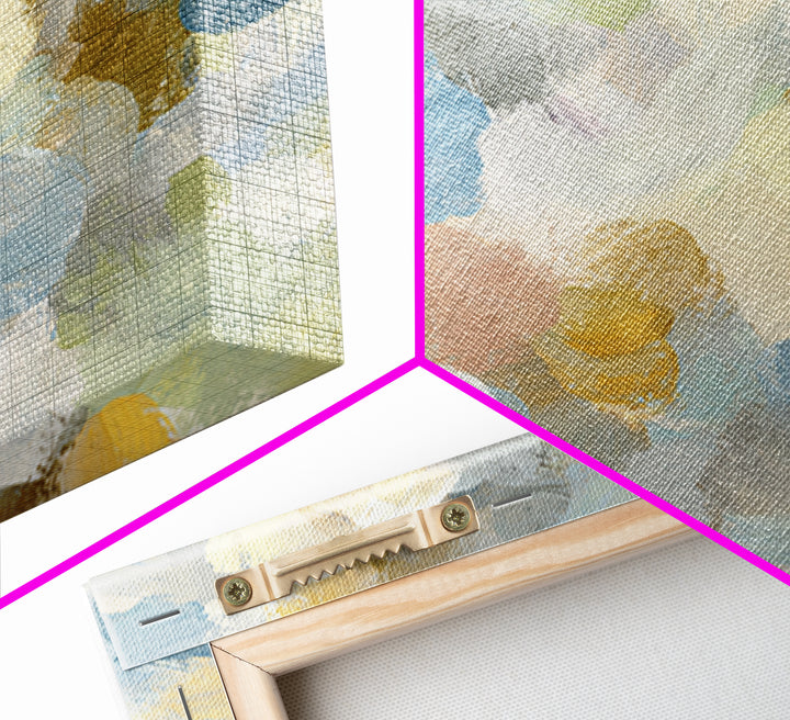 Pastel Rainbow Shapes for Pediatric Spaces Canvas Print, Waiting Room Art, Office Wall Decor, Waiting Room Decor, Abstract Art, WRA-1x1-18