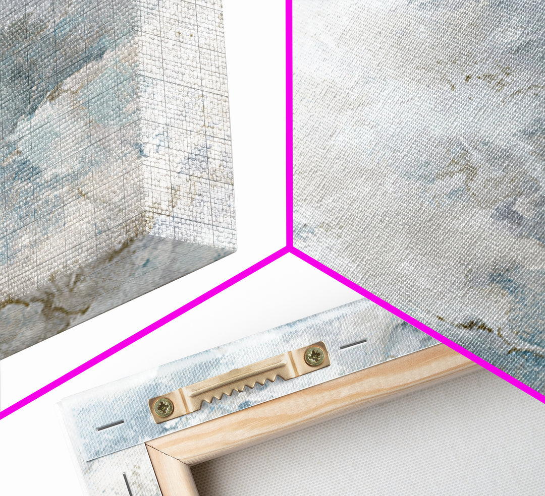 Light Marble Texture Abstract Framed Canvas Print, Waiting Room Art, Art, Waiting Room Decor, Fine Art, Calm, Bauhaus Print, WRA-1x1-48