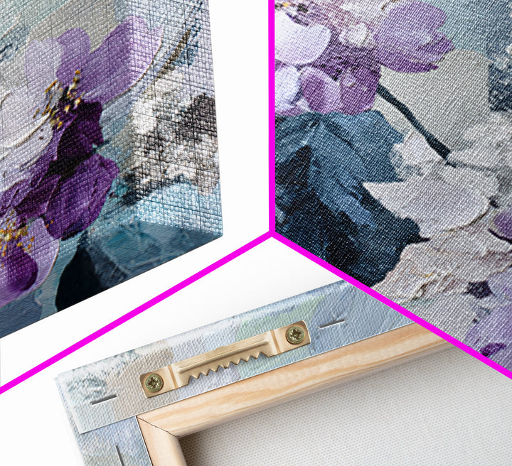 Soft Lavender Botanical Still Life Canvas Print, Waiting Room Art, Dental Art, Waiting Room Decor, Watercolor Art, Calm, WRA-1x1-92