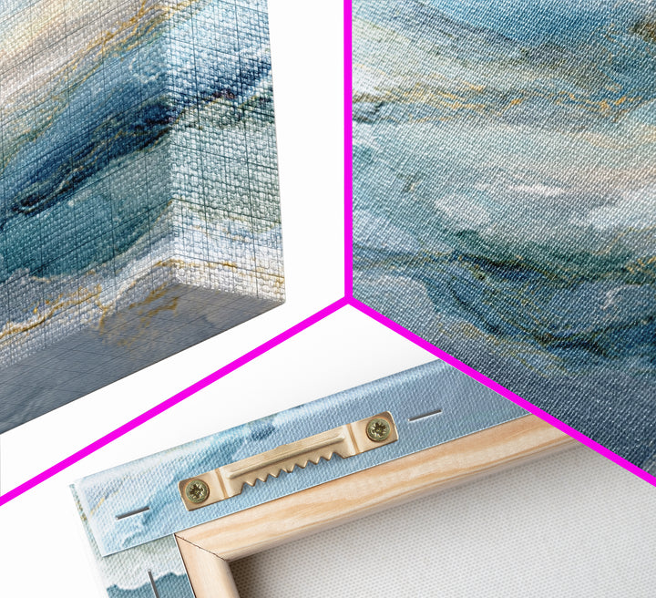 Soft Abstract Waves Canvas Print, Waiting Room Art, Boho Decor, Waiting Room Decor, Abstract Art, Calm, Printable Wall Art, WRA-1x1-98