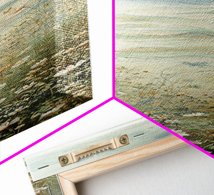 Sunlit Meadow with Wildflowers Canvas Print, Waiting Room Art, Contemporary Art, Waiting Room Decor, Oil Painting, Calm, WRA-1x3-44