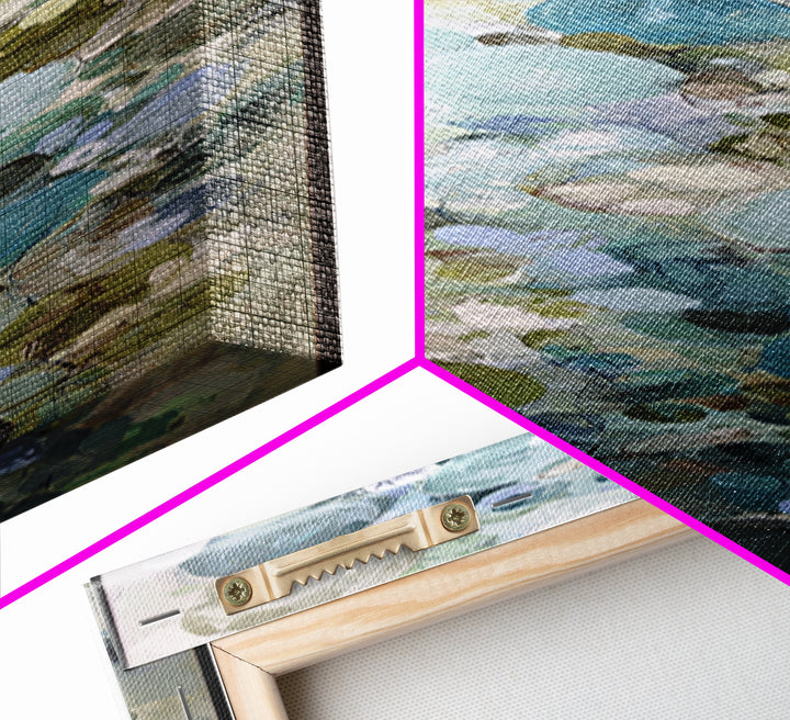Abstract Circles Suggesting Calm Movement Framed Canvas Print, Waiting Room Art, Dental Art, Waiting Room Decor, Abstract Art, WRA-1x3-46