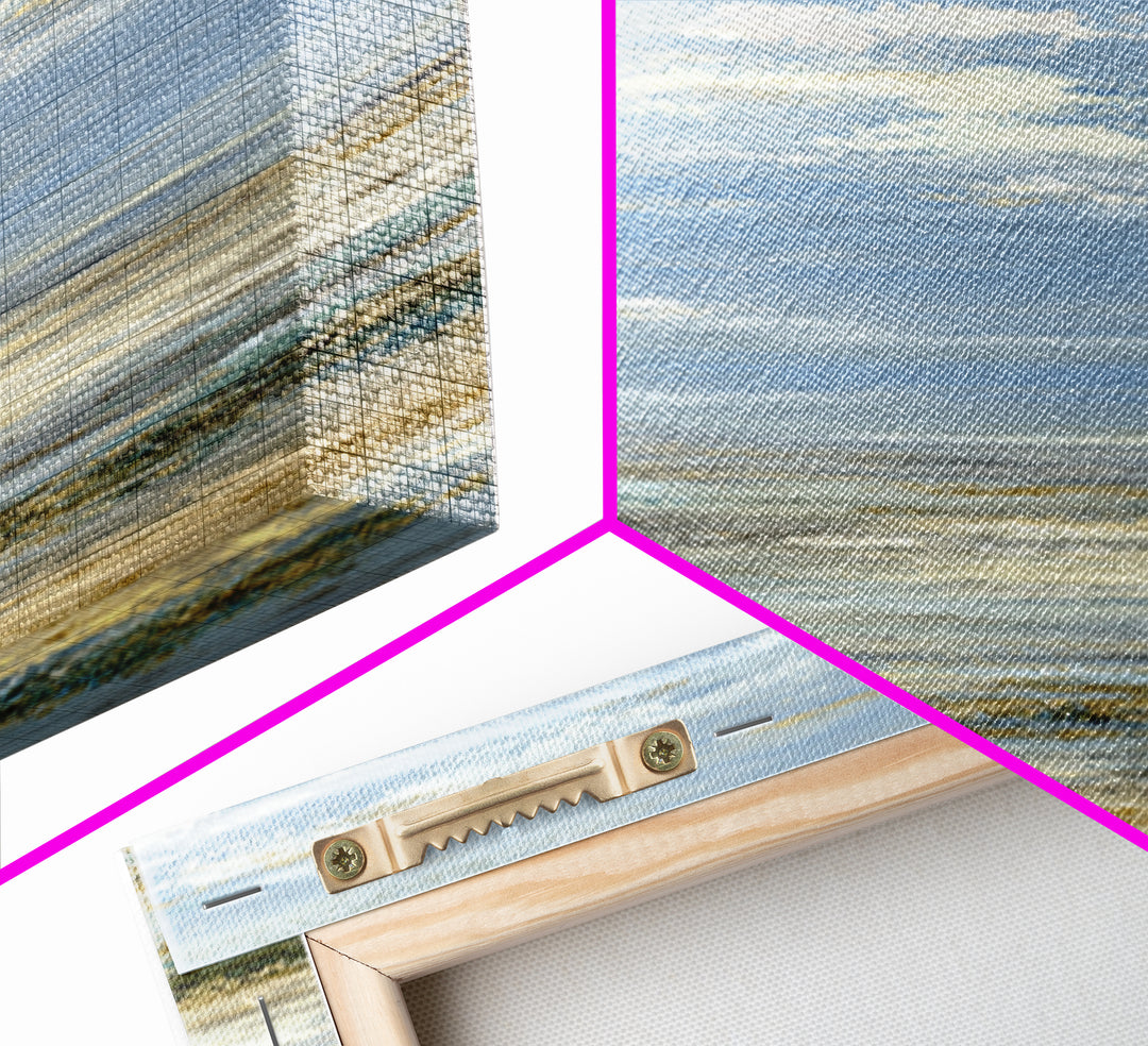 Large Cloudscape with Hopeful Light Framed Canvas Print, Waiting Room Art, Floral Wall Art, Waiting Room Decor, Oil Painting, WRA-1x3-76