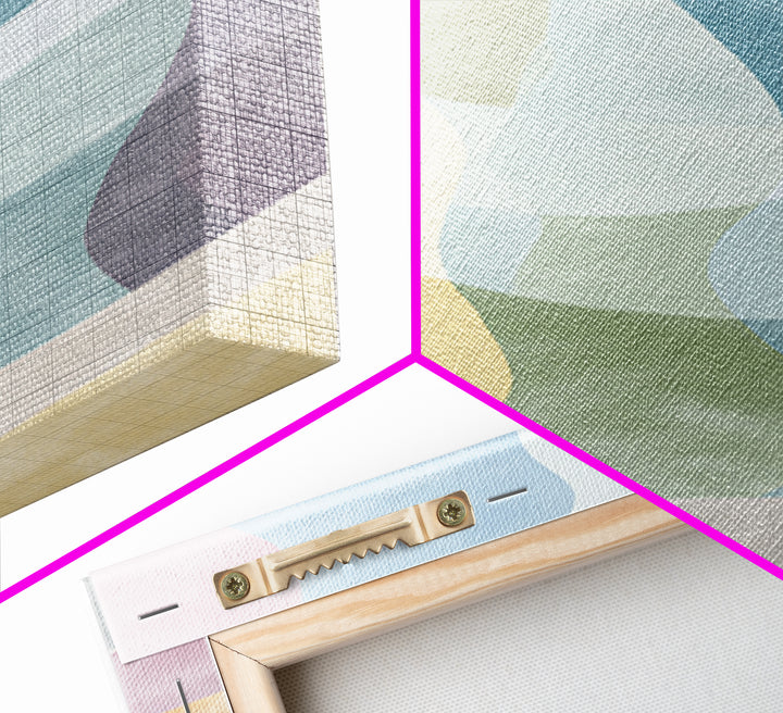 Pastel Rainbow Shapes for Pediatric Spaces Canvas Print, Waiting Room Art, Photography Print, Waiting Room Decor, Abstract Art, WRA-1x3-78