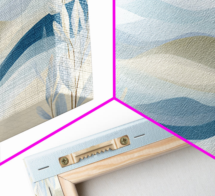 Soft Abstract Waves Canvas Print, Waiting Room Art, Boho Decor, Waiting Room Decor, Abstract Art, Calm, Printable Wall Art, WRA-2x1-22