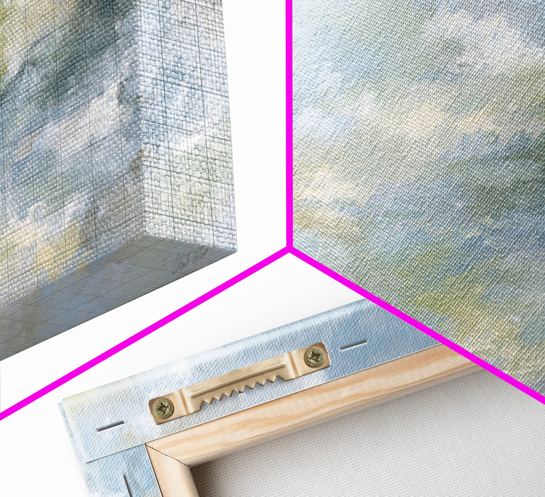 Large Cloudscape with Hopeful Light Canvas Print, Waiting Room Art, Wall Art, Waiting Room Decor, Watercolor Art, Calm, WRA-2x1-36
