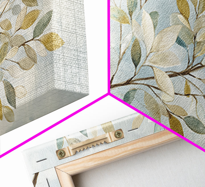 Neutral Botanical Branch Canvas Print, Waiting Room Art, Living Room Wall Art, Waiting Room Decor, Watercolor Art, Calm, WRA-2x1-47