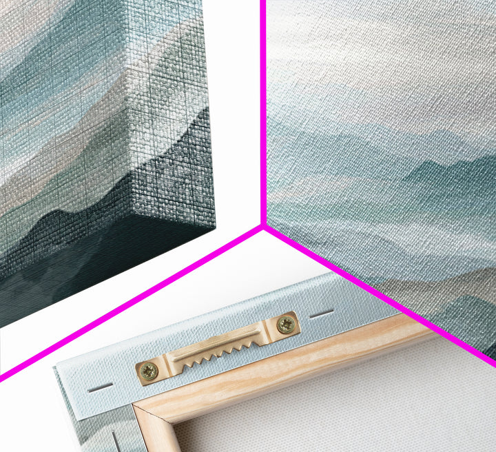 Simple Mountain Layers Canvas Print, Waiting Room Art, Wall Art, Waiting Room Decor, Fine Art, Calm, Floral Wall Art, WRA-2x1-58