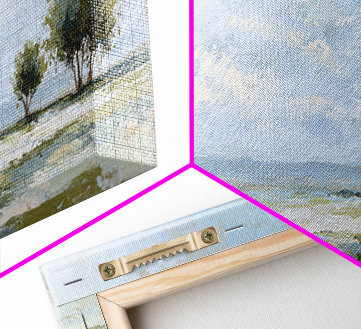 Open Field with Distant Tree Framed Canvas Print, Waiting Room Art, Dental Art, Waiting Room Decor, Fine Art, Calm, WRA-2x1-67