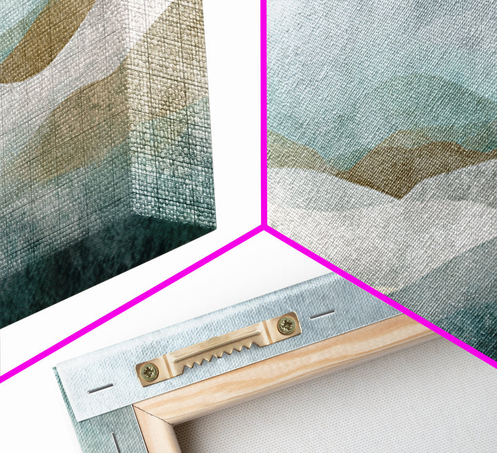 Minimal Geometric Composition Canvas Print, Waiting Room Art, Abstract Art, Waiting Room Decor, Calm, Landscape, WRA-2x1-73