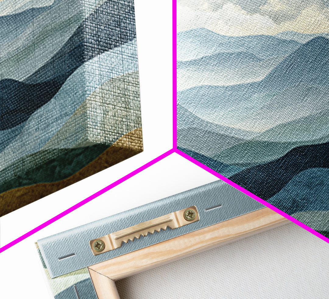 Simple Mountain Layers Canvas Print, Waiting Room Art, Wall Art, Waiting Room Decor, Fine Art, Calm, Floral Wall Art, WRA-2x1-82
