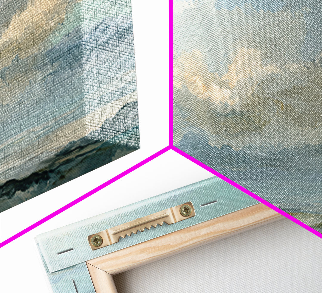 Large Cloudscape with Hopeful Light Framed Canvas Print, Waiting Room Art, Gallery Wall Art, Waiting Room Decor, Fine Art, Calm, WRA-2x1-84