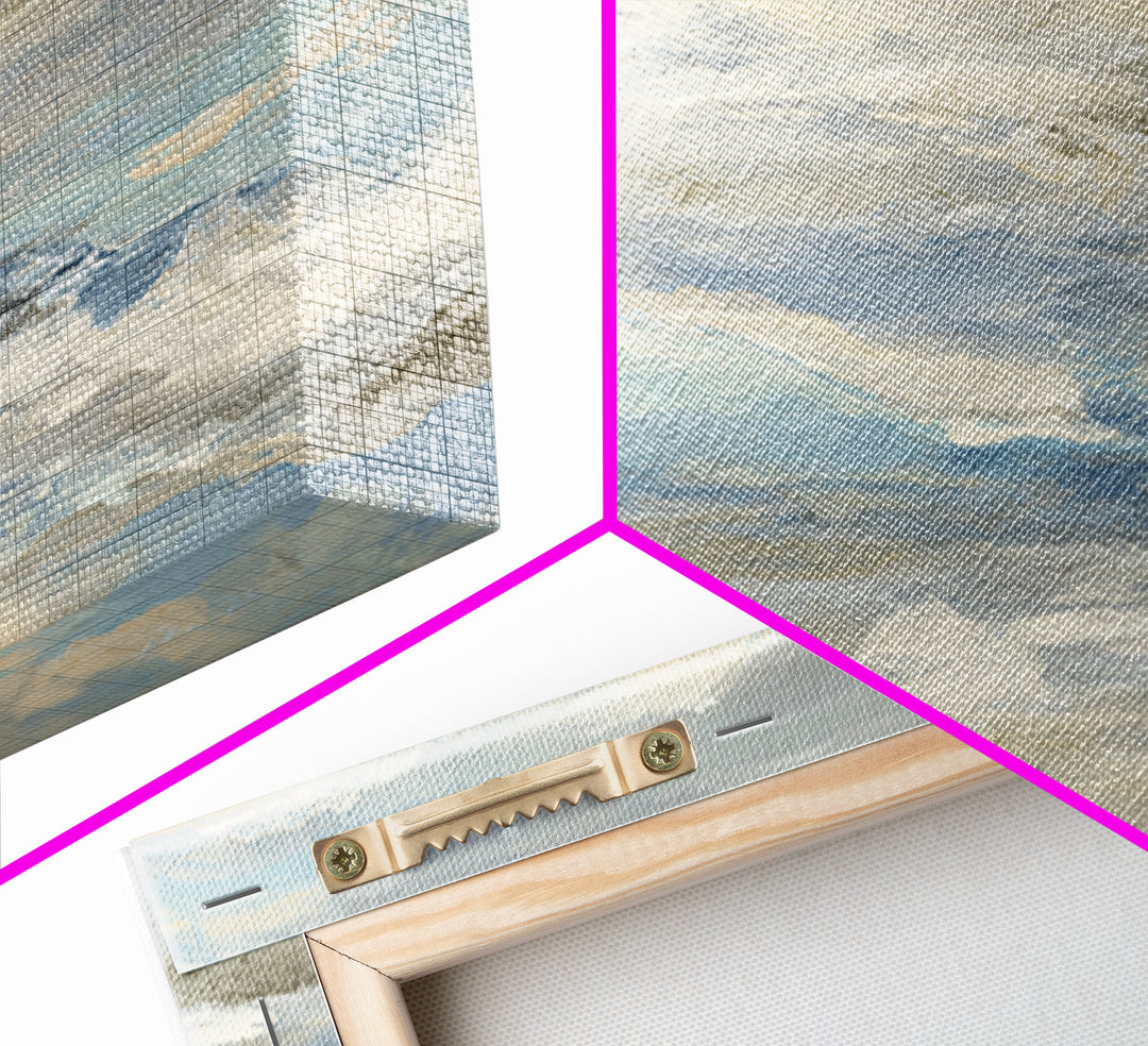 Soft Abstract Waves Canvas Print, Waiting Room Art, Wall Decor, Waiting Room Decor, Fine Art, Calm, Minimalist Wall Art, WRA-2x1-94